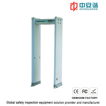 High Sensitivity Commercial Buildings Door Frame Metal Detector with Double Infrared